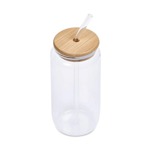 Okiyo Natsu Glass & Bamboo Tumbler & Straw - 500ml