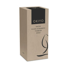 Okiyo Natsu Glass & Bamboo Tumbler & Straw - 500ml